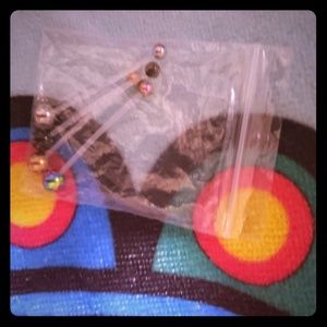 4piece pregnancy belly button rings